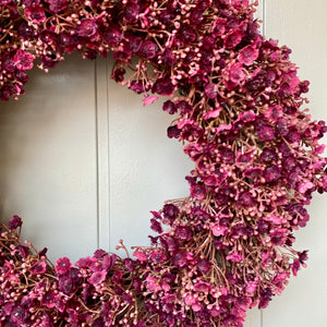 Ruby Gypsophila Wreath