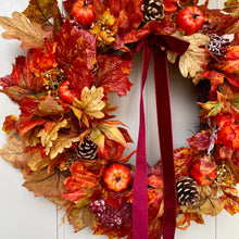 Load image into Gallery viewer, Autumn Pumpkin Patch Wreath - Medium
