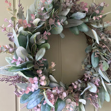 Load image into Gallery viewer, Lambs Ear &amp; Eucalyptus Wreath - Field &amp; Rose
