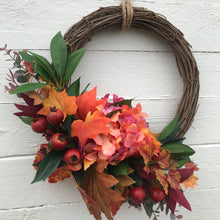 Load image into Gallery viewer, Autumn Glow Half Wreath - Field &amp; Rose
