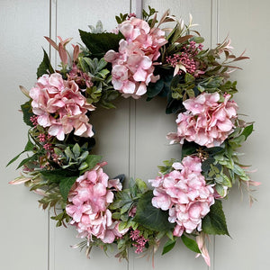 Blush Hydrangea Wreath - Field & Rose