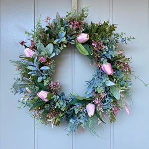 Blush Tulip Wreath