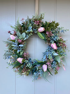 Blush Tulip Wreath