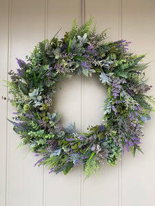 Greenery & Lavender Wreath - Large