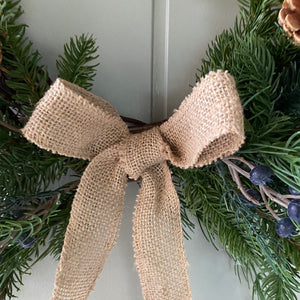 Rustic Christmas Bell Wreath