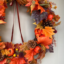 Load image into Gallery viewer, Autumn Maple Leaves Wreath - Large
