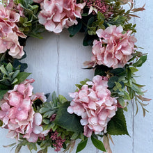 Load image into Gallery viewer, Blush Hydrangea Wreath - Field &amp; Rose
