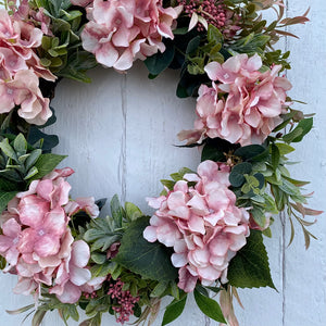 Blush Hydrangea Wreath - Field & Rose