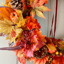 Load image into Gallery viewer, Autumn Maple Leaves Wreath - Large
