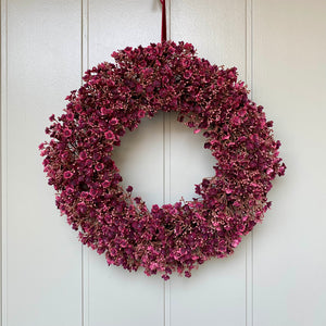 Ruby Gypsophila Wreath