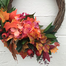 Load image into Gallery viewer, Autumn Glow Half Wreath - Field &amp; Rose
