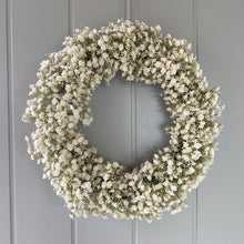 Load image into Gallery viewer, White Gypsophila Wreath - Large - Field &amp; Rose
