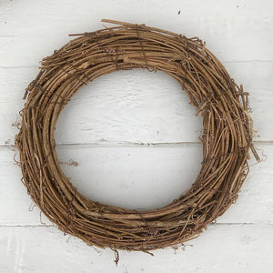 Natural Willow Wreath Base 30cm - Field & Rose