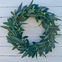 Load image into Gallery viewer, Olive &amp; Eucalyptus Wreath - Large - Field &amp; Rose
