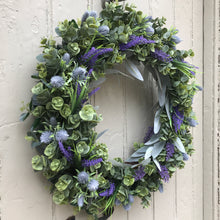 Load image into Gallery viewer, Eucalyptus &amp; Lavender Wreath - Field &amp; Rose
