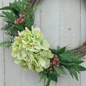 Hydrangea Wreath - Field & Rose