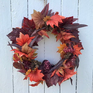 Autumn Leaves & Berries Wreath - Medium - Field & Rose