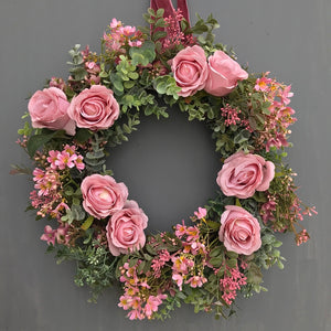 Vintage Rose Wreath - Medium - Field & Rose