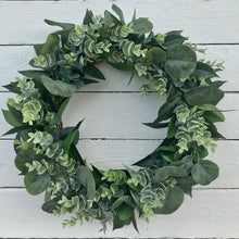 Load image into Gallery viewer, Eucalyptus Wreath . Door wreath. Made in Ireland. Field and Rose
