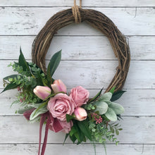 Load image into Gallery viewer, Blush Rose Wreath - Medium - Field &amp; Rose
