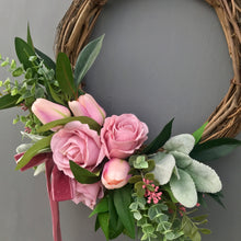 Load image into Gallery viewer, Blush Rose Wreath - Medium - Field &amp; Rose
