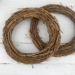 Natural Willow Wreath Base 30cm - Field & Rose