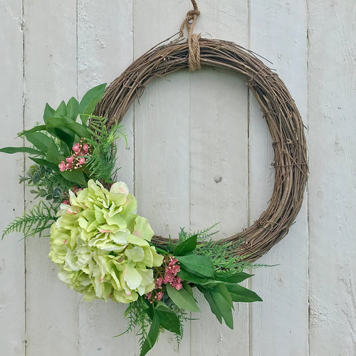 Hydrangea Wreath - Field & Rose