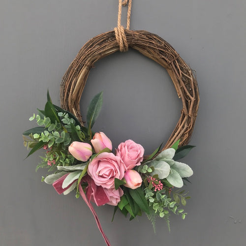 Blush Rose Wreath - Medium - Field & Rose