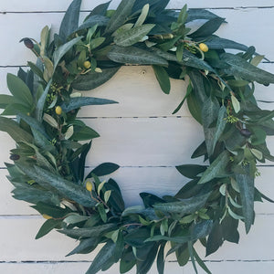 Olive & Eucalyptus Wreath - Large - Field & Rose