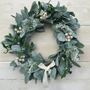 Mistletoe & White Berries - Medium - Field & Rose