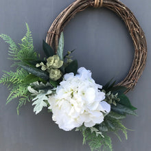 Load image into Gallery viewer, Autumn Hydrangea Wreath - Medium - Field &amp; Rose
