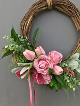 Load image into Gallery viewer, Blush Rose Wreath - Medium - Field &amp; Rose
