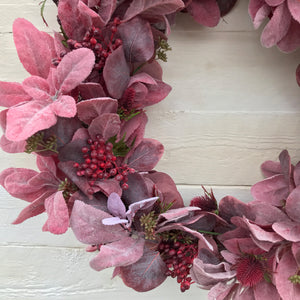 Burgundy Wreath - Large - Field & Rose